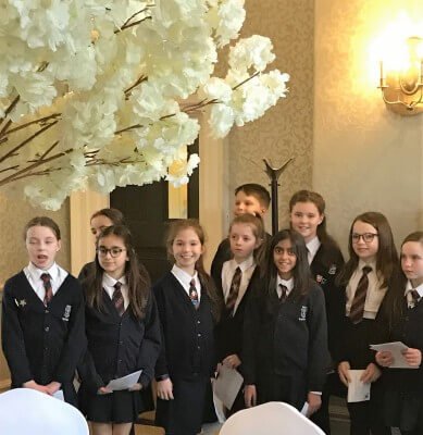 members of the st Winifred's school choir