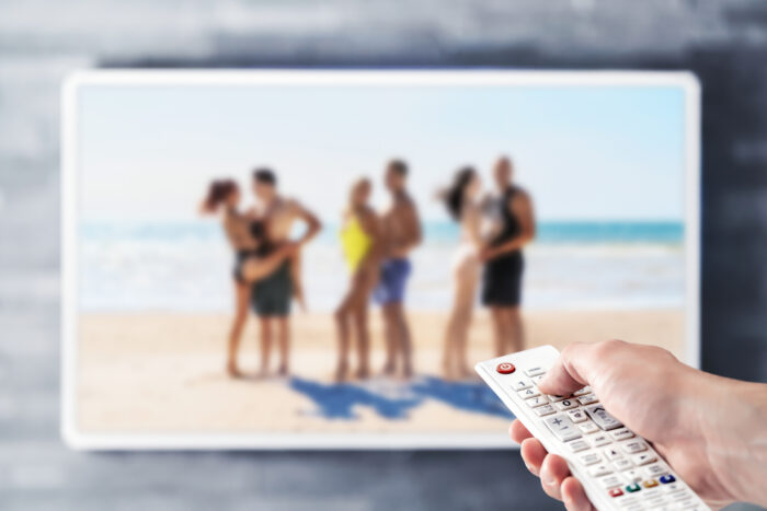 Reality,Tv,Show,Stream,On,Television.,Watching,Series,On,Vod